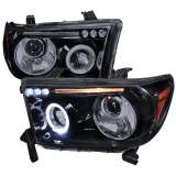 2007-2013 Toyota Tundra/ 08-2017 Sequoia Single Halo Projector Headlights Smoke