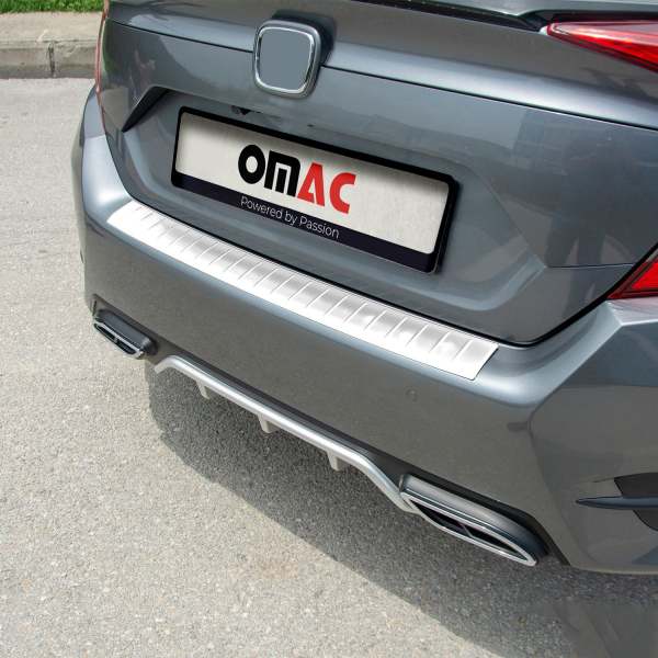 2016-2021 Honda Civic Sedan Rear Bumper Sill Cover Protector Guard Stainless Steel Gloss