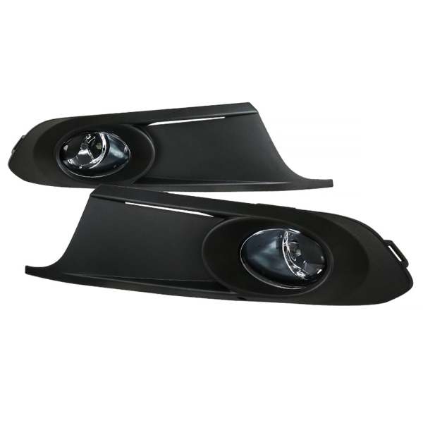 2011-2014 VW Jetta Sedan 9006 Fog Lights Kit Chrome/Clear Lens