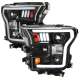 2015-2017 Ford F-20150 LED Bar Projector Headlights - RS Matte Black / Clear