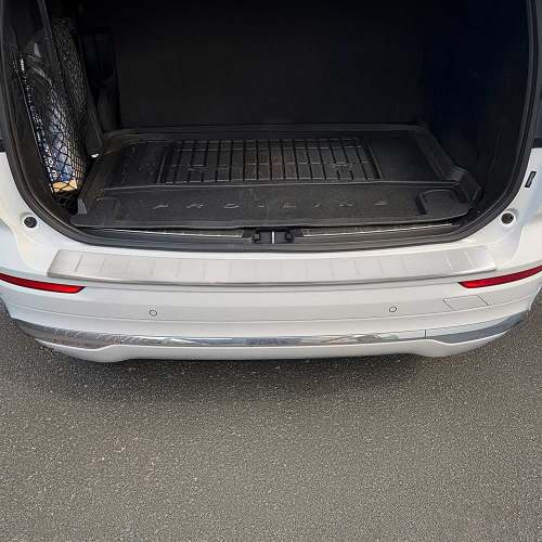 2018-2025 Volvo XC60 Rear Bumper Sill Cover Protector Guard Brushed Stainless Steel