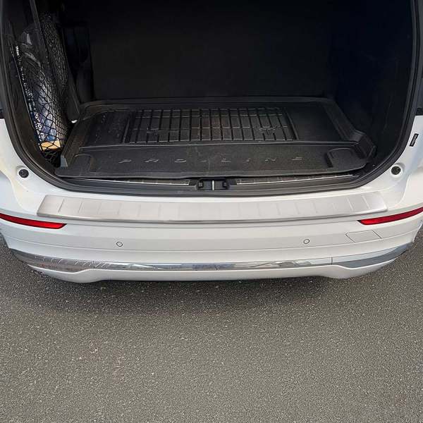 2018-2025 Volvo XC60 Rear Bumper Sill Cover Protector Guard Brushed Stainless Steel