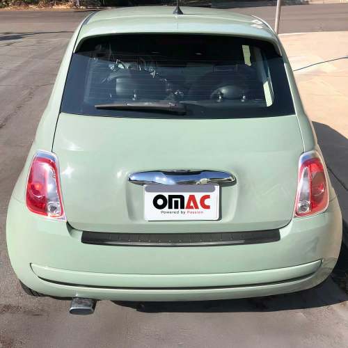 2012-2016 Fiat 500 Rear Bumper Guard Carbon Fiber Black