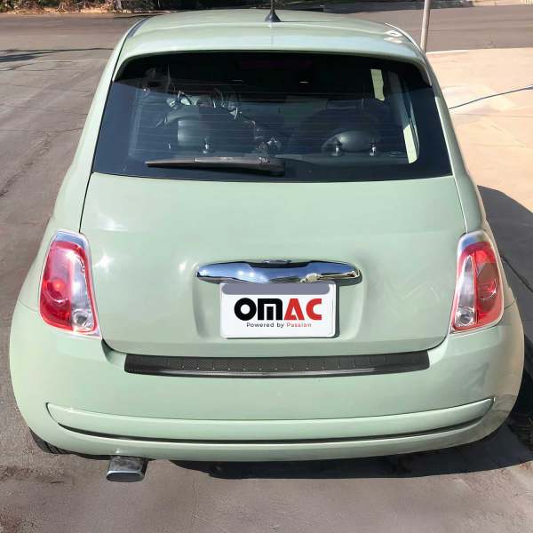 2012-2016 Fiat 500 Rear Bumper Guard Carbon Fiber Black