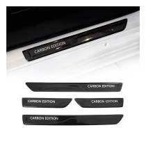 Ford Explorer Edge Door Sill Scuff Plate Scratch Protector Carbon Edition Black 4 Pcs