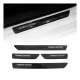 Ford Explorer Edge Door Sill Scuff Plate Scratch Protector Carbon Edition Black 4 Pcs