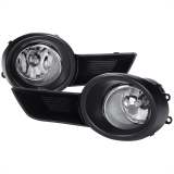 2008-2011 Toyota Highlander 12V/55W H11 Fog Lights Kit Chrome/Clear Lens