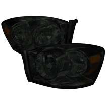 2006-2008 Dodge RAM 1500 2500 3500 Factory Crystal Headlights Smoke