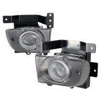 1992-1995 Honda Civic Sedan H3 Fog Lights Kit Switch & Wiring Harness Chrome