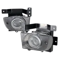 1992-1995 Honda Civic Sedan H3 Fog Lights Kit Switch & Wiring Harness Chrome