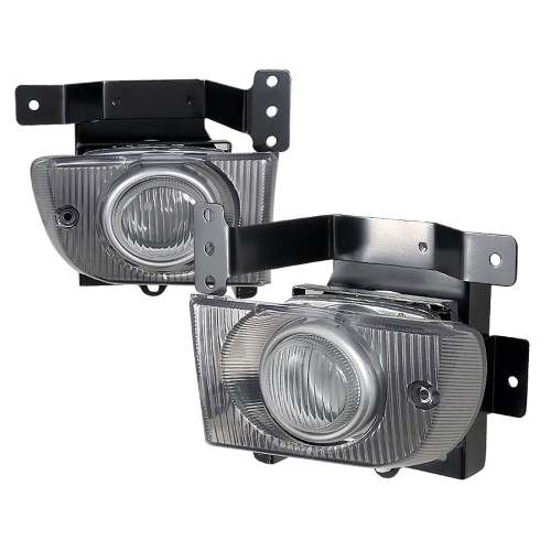1992-1995 Honda Civic Sedan H3 Fog Lights Kit Switch & Wiring Harness Chrome