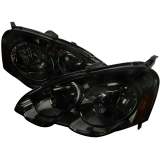 2002-2004 Acura RSX Factory Style Headlights w/ Amber Reflectors Chrome/Smoke