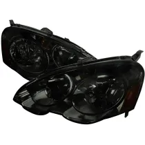 2002-2004 Acura RSX Factory Style Headlights w/ Amber Reflectors Chrome/Smoke