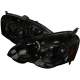 2002-2004 Acura RSX Factory Style Headlights w/ Amber Reflectors Chrome/Smoke