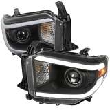 2014-2021 Toyota Tundra LED Turn Signal LED Bar Projector Headlights Black