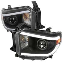 2014-2021 Toyota Tundra LED Turn Signal LED Bar Projector Headlights Black