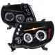 2005-2011 Toyota Tacoma Dual Halo Projector Headlights Glossy Black/Smoke Lens