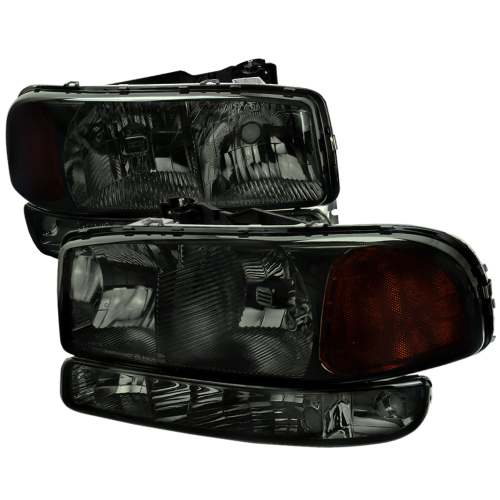 1999-2007 GMC Sierra/ Yukon/Yukon XL Factory Crystal Headlights Amber & Smoke