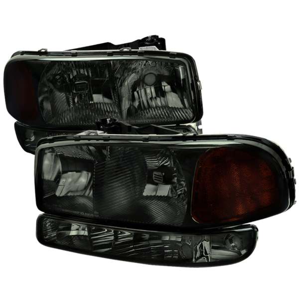 1999-2007 GMC Sierra/ Yukon/Yukon XL Factory Crystal Headlights Amber & Smoke