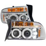 1997-2004 Dodge Dakota/ 1998-2003 Durango Dual Halo Projector Headlights Chrome