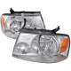 2004-2008 Ford F-20150/ Lincoln Mark LT Replacement Headlights Amber & Chrome