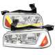 2006-2010 Dodge Charger Sequential LED Bar Factory Headlights Chrome