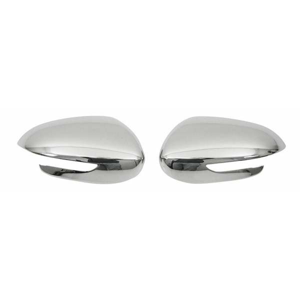 2017-2022 Kia Sportage Side Mirror Cover Caps Stainless Steel Silver 2 Pcs