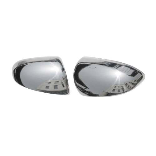2007-2015 Smart ForTwo Side Mirror Cover Caps Stainless Steel Silver 2 Pcs