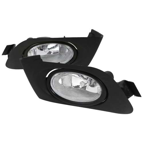 2001-2003 Honda Civic Coupe/Sedan H11 Fog Lights Kit Chrome/Clear Lens