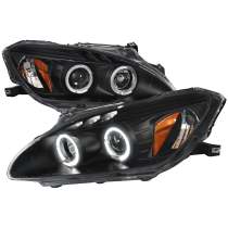 2004-2009 Honda S2000 AP2 Dual Halo Projector Headlights Matte Black/Clear