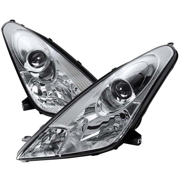 2000-2005 Toyota Celica Projector Headlights Chrome Housing/Clear Lens