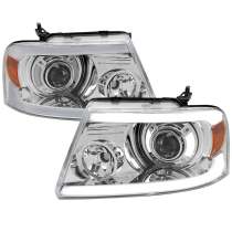 2004-2008 Ford F-20150/06-2008 Lincoln Mark LT Projector Headlights LED Bar Amber