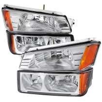 2002-2006 Chevy Avalanche 1500/2500 Factory Headlights Bumper Signal Lights