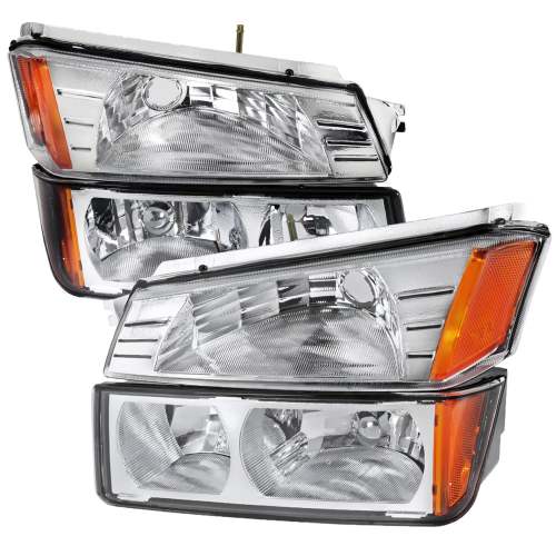 2002-2006 Chevy Avalanche 1500/2500 Factory Headlights Bumper Signal Lights