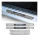 Brushed Illuminated Sport Door Sill Cover Scuff Plate S. Steel 4 Pcs