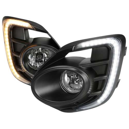 2016-2017 Mitsubishi Lancer H16 Fog Lights Kit LED Strip & Turn Signal Lights