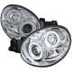 2002-2003 Subaru Impreza Dual Halo Bug Eye Projector Headlights Chrome/Clear