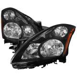 2010-2012 Nissan Altima Sedan Factory Style Headlights Matte Black/Clear Lens
