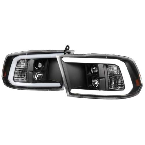 2009-2018 Dodge RAM 1500 / RAM 2500 3500 LED C-Bar Headlights Black