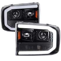 1999-2004 Ford F-250/350/450/550 /00-2004 Excursion LED Bar Headlights Black
