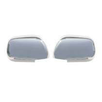 2003-2009 Lexus GX 470 Side Mirror Cover Caps Stainless Steel Silver 2 Pcs