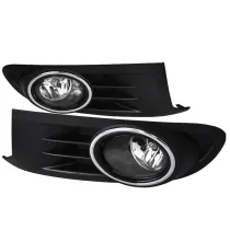 2010-2014 VW Jetta/Golf Mk6 TDI/TSI 12V/55W 9006 Fog Lights Kit Chrome/Clear