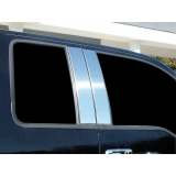 2004-2014 Ford F-150 Stainless Steel Pillar Trim 4 Pcs