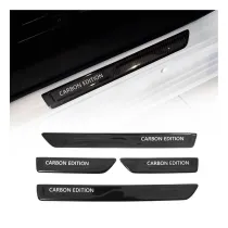 Toyota Door Sill Scuff Plate Scratch Protector Carbon Fiber Edition 4 Pcs
