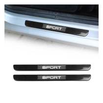 2011-2014 Chevrolet Cruze Sedan Door Sill Scuff Plate Illuminated Carbon Fiber Black 2Pcs
