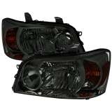 2004-2007 Toyota Highlander Factory Style Headlights Chrome/Smoke Lens