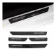 Chevrolet Door Sill Scuff Plate Scratch Protector Carbon Edition Black 4 Pcs