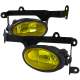 2006-2008 Honda Civic Coupe H11 Fog Lights Kit Chrome Housing/Yellow Lens
