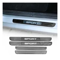 Mitsubishi Door Sill Scuff Plate Illuminated Sport Stainless Steel Dark 4 Pcs