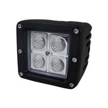 Universal Off Road 6000k Flood Beam 16W 4-LED Cube Fog Light Mounting Bracket
